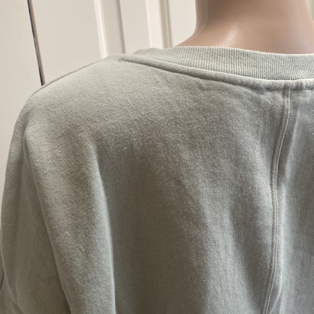 NWOT Zenana Outfitters Womens 1X Sage Green Sweatshirt. So soft! With pockets. - Picture 12 of 12